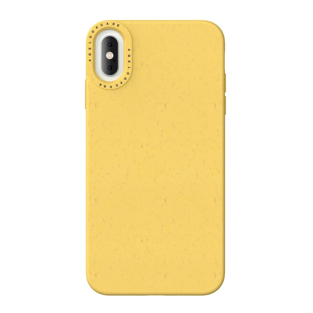biodegradable iPhone XS Max case yellow color