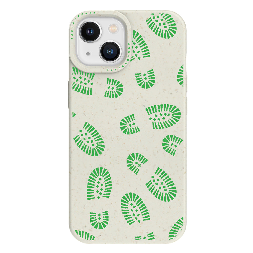 Eco friendly iPhone 14 Max Case with shoe print picture