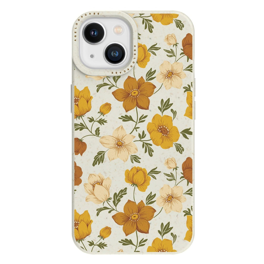 AGELOOP iPhone 14 max Case with Yellow flowers pattern
