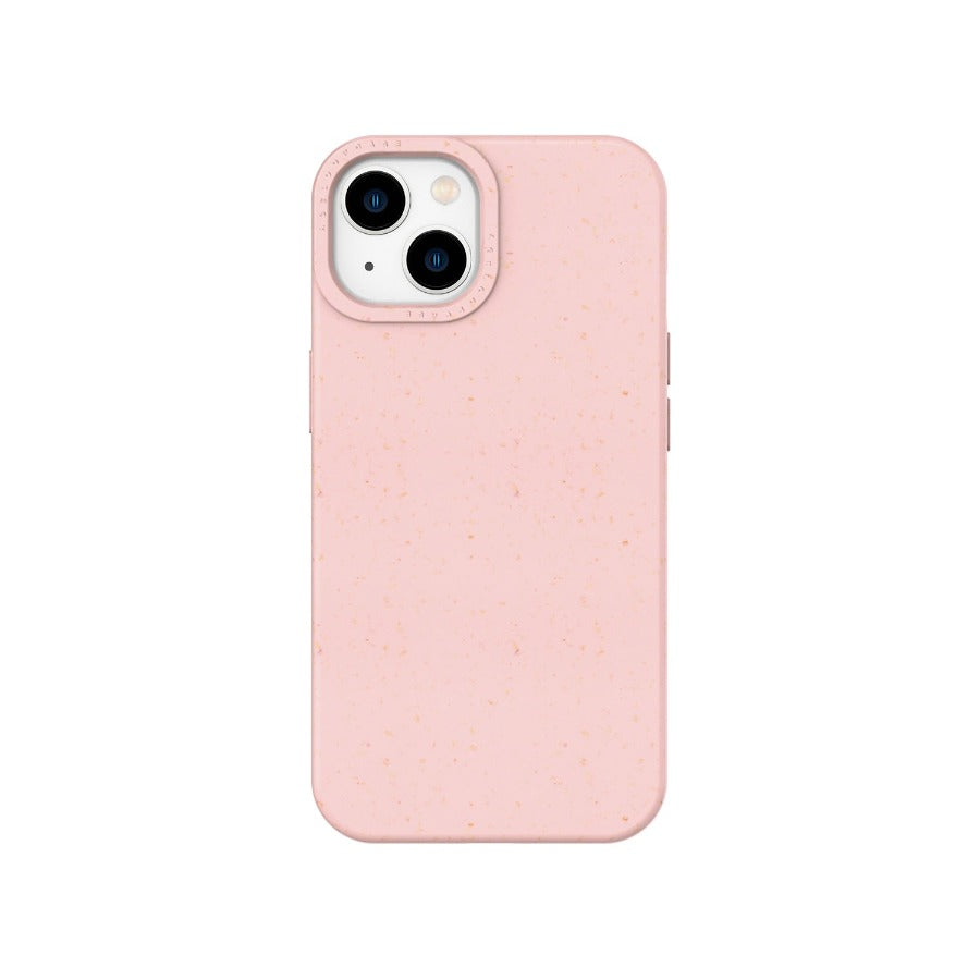 Biodegradable iPhone 13 mini case pink color