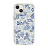 AGELOOP Eco friendly iPhone 14 Case with Blue Leaves pattern