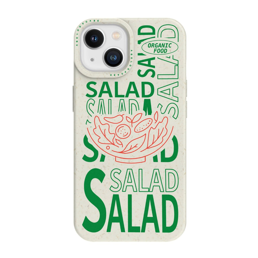 AGELOOP Compostable iPhone 14 Case with Salad pattern