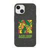 Black Compostable iPhone 14 Case with Pears pattern