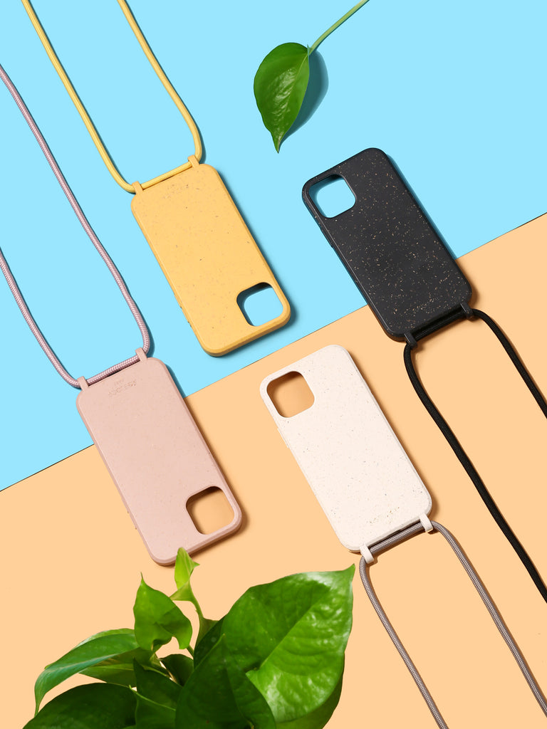AGELOOP Yellow Compostable iPhone 11 Pro Case Strap Phone Cases Cool iPhone Cases