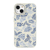 Biodegradable iPhone 13 Case Blue Leaves