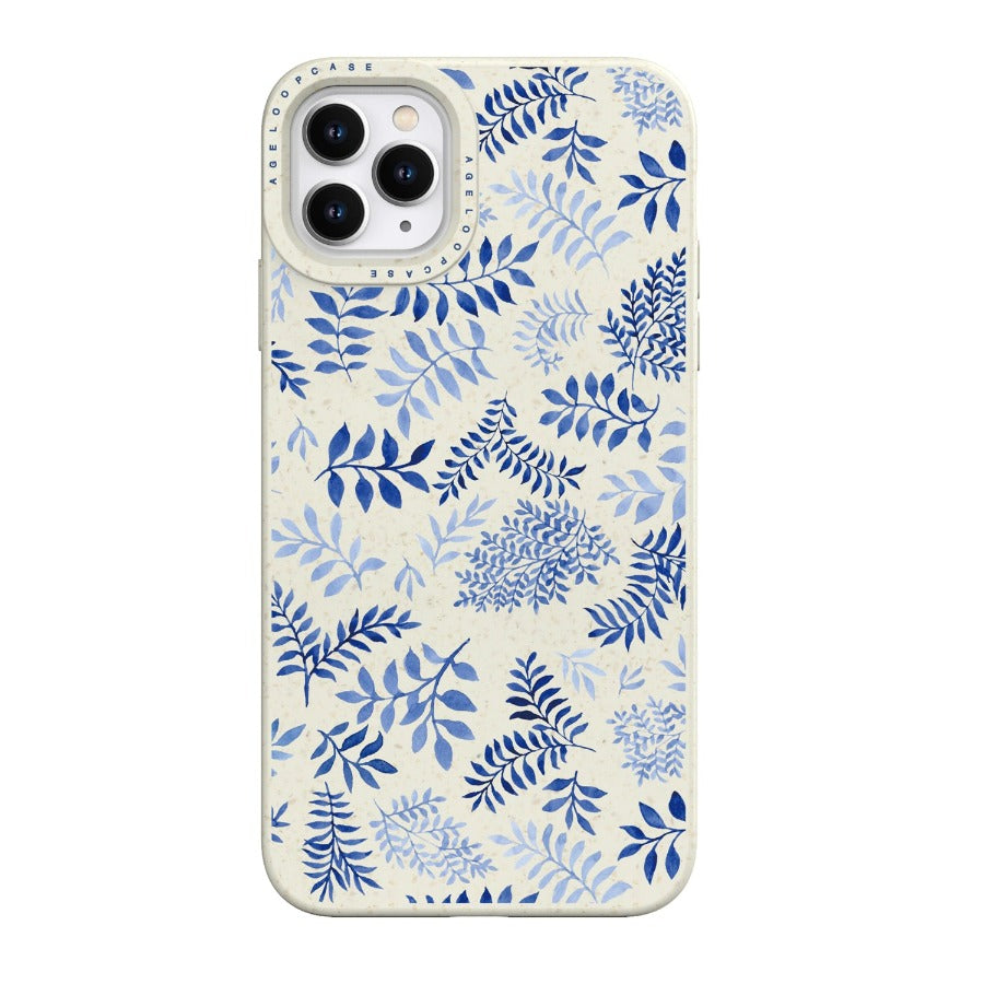 Blue Leaves iPhone 11 Pro Max Case