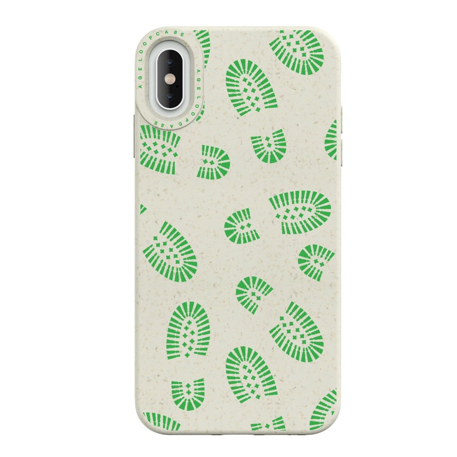 Compostable iPhone XS Max Case Shoe Print
