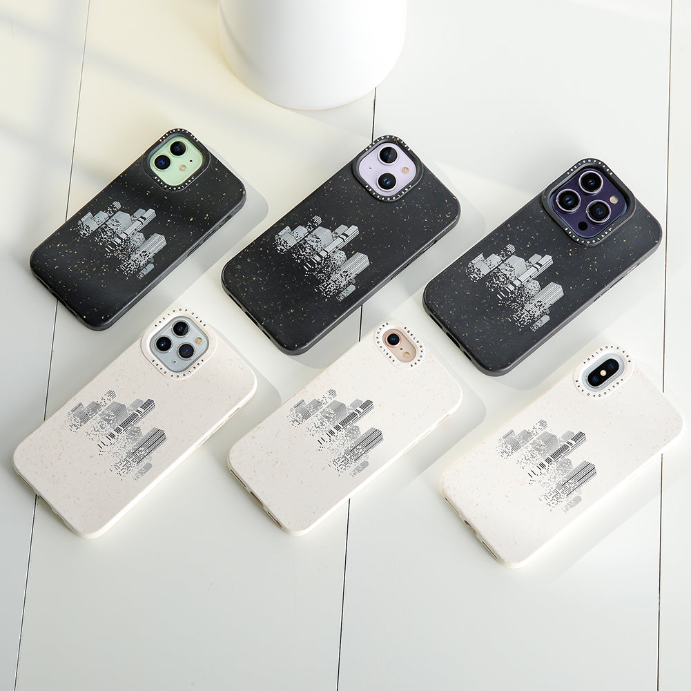 Biodegradable iPhone 6/6s/7/8/SE 2/SE 3 Case Skyscraper Eco Friendly Funny Phone Cases