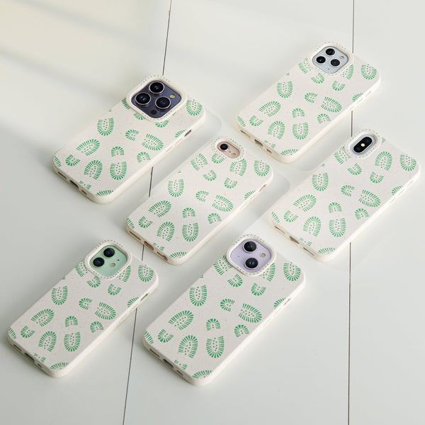 ageloop Eco Friendly Phone Case with Shoe Print pattern