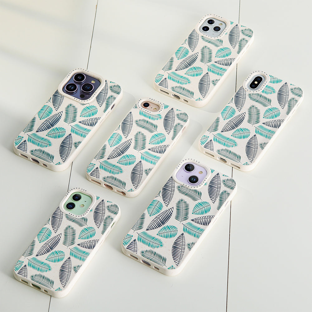Eco Friendly Compostable iPhone 13 Pro Max Case Banana Leaf Designer Phone Cases