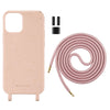Crossbody biodegradable iPhone 12 mini Case pink color