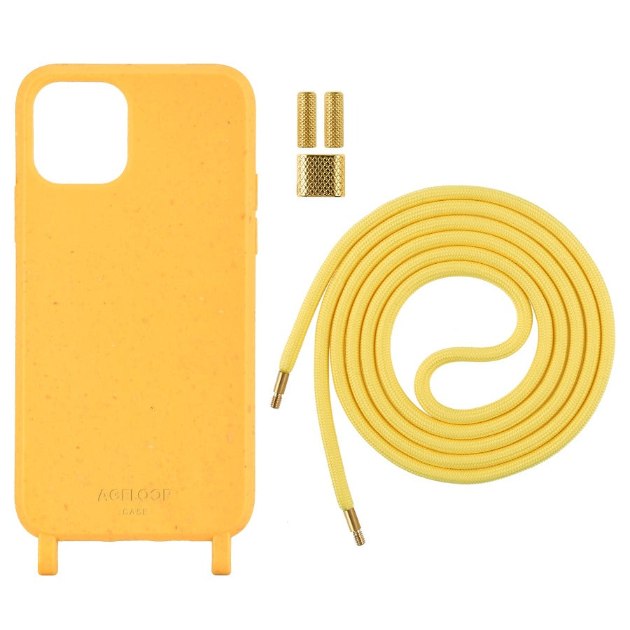 Crossbody eco friendly iPhone 11 Pro Case yellow color