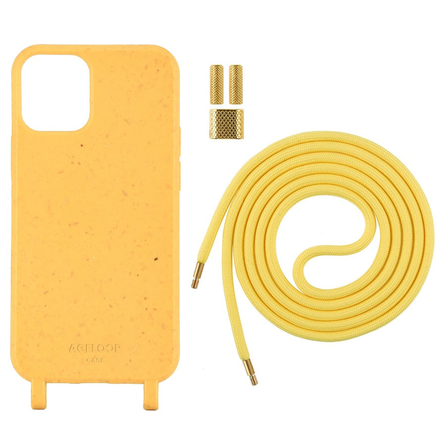 ageloop biodegradable iPhone 12 mini Case yellow color