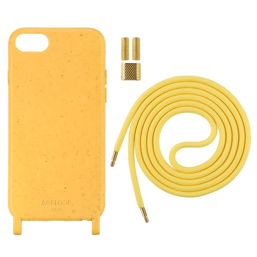 Compostable Lanyard iPhone 6 Case yellow color